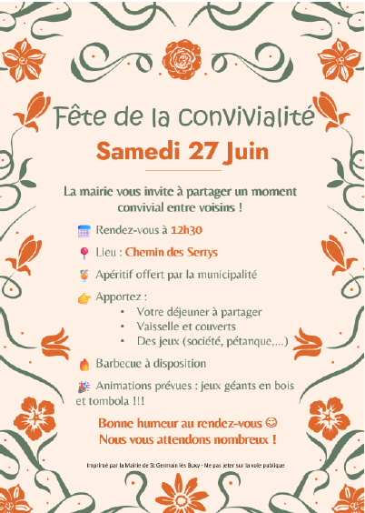 Fête de la convivalité